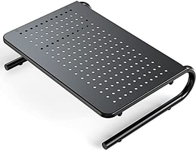 Monitor Riser for Desk, Desk Organizer,Laptop Shelf w/Vented for Screen, Computer Stand for PC, Printer, for Home & Office - Image 1