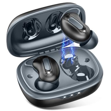 Sleep Earbuds, Mini ANC Wireless Earbuds Bluetooth 5.4 Headphones Deep Bass Stereo, 48H Playtime Ear Buds, 4 ENC Noise Cancelling Mic, In Ear IP7 Waterproof Earphones for Side Sleepers,Touch Control - Image 1