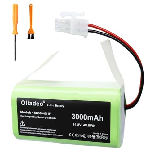 for ILIFE A4S Battery Replacement - Compatible with ILIFE A4, A4s, A4s Pro, A6, A7, A9, A10, V7, V7s, V7s Plus, W400, W400s, W450 Robot Vacuum Cleaner Lithium Ion Rechargeble Battery14.8V/14.4V - Image 1