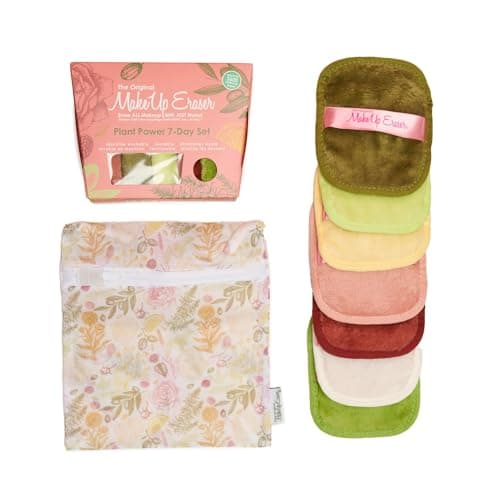 The Original MakeUp Eraser, 7-Day Set, Erase All Makeup with Just Water, Including Waterproof Mascara, Eyeliner, Foundation, Lipstick, Sunscreen, and More! Plant Power, 7ct. - Image 1