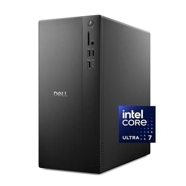 Dell Tower Desktop ECT1250 - Intel Core Ultra 7-265 Processor, Intel UHD Graphics, 32GB DDR5 5600MT/s Memory, 1TB M.2 SSD, 3.0 SD Card Reader, Wired Keyboard and Mouse, Basic Onsite Service - Image 1