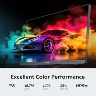 INNOCN 24.5" 1440P QHD 2K Gaming Monitor, 240Hz PC Computer Desktop Monitor, IPS, HDMI 2.1, DisplayPort, FreeSync, Console Ready, 1ms, MPRT, Eye Care, Flicker-Free, Speaker, 25G2S - Image 2