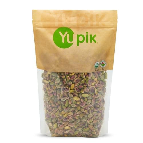 Yupik Organic Raw Pistachios, No Shells, 2.2 lb (35.2 oz), Gluten-Free, Non-GMO, Kosher, Vegan, Kernels, Unsalted, Crunchy Shelled Nuts, Source of Fiber & Protein, Healthy Snacks, For Baking, Cooking - Image 1