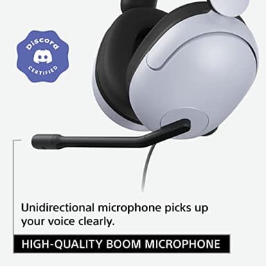 Sony INZONE H3 Wired Gaming Headphones With Mic, PS5 Headphones, Over-Ear, Personalized 360 Spatial Sound, Discord Certified MDR-G300 (White) - Image 6