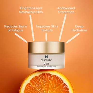 Sesderma C-VIT Moisturizing Facial Cream, Fight Aging with Vitamin C Antioxidants, Diminish Fine Lines & Revitalize Skin, 1.7 fl oz - Image 4