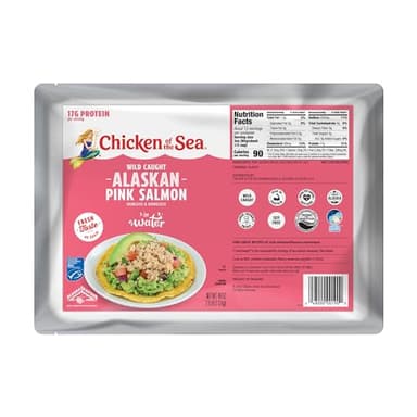 Chicken of the Sea Pink Salmon in Spring Water, 40 Ounce Packets (Box of 6), Wild Caught, Boneless, Foodservice Size - Image 1
