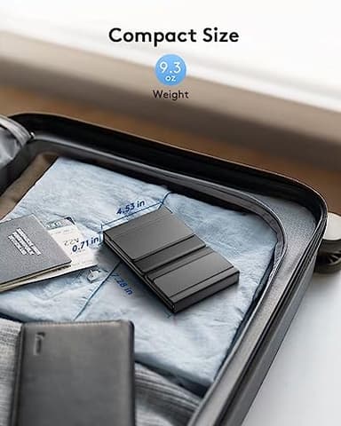 Samsers Foldable Bluetooth Keyboard with Touchpad, Full-Size Wireless Folding Portable Travel Keyboard for iOS Android Windows Mac OS, Support 3 Devices (BT5.1 x 3), Black - Image 7