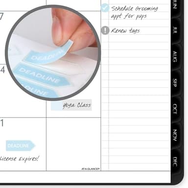 AT-A-GLANCE 2025 Planner, Weekly & Monthly, 8-1/4" x 11", Large, Contemporary Lite, Black (7095XL0525) - Image 6