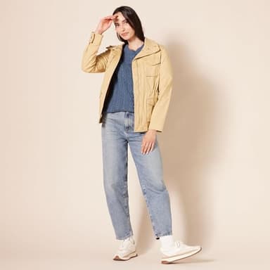 Amazon Essentials Women's Soft Fisherman Cable Long-Sleeve Crewneck Sweater (Available in Plus Size), Blue Heather, Small - Image 5