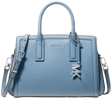 Michael Kors Laila Small Satchel, Silver-Tone Hardware/Chambray - Image 1