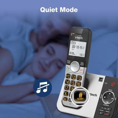 VTech VG232 Cordless Phone with Answering Machine - with Large Display Full-Duplex Speakerphone Caller ID/Call Waiting Last 10 Number Redial - Image 16