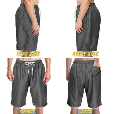 Srnede Mens Swim Trunks Swimming Trunks Swim Shorts Quick Dry 11 Inch with Mesh Lining Funny Swimwear Bathing Suits - Image 5
