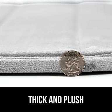 GORILLA GRIP Memory Foam Bath Mat, Soft Absorbent US Designed Bathroom Rug, Gripping Dots Machine Washable Bathmat, Cushioned Floor Mats, Shower Sink Rugs Room Décor Accessories, 30x20 Light Gray - Image 8