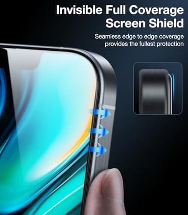UltraGlass Ultra 9H+ Glass for iPhone 13/13 Pro Privacy Screen Protector [No.1 Military Grade Shatterproof & 100% Anti Spy] Glass Privacy Screen iPhone 13/13 Pro Tempered [Longest Durable],2 Pack - Image 8