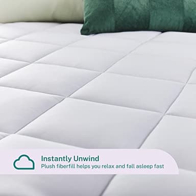 Sleep Innovations Dual Layer 4 Inch Memory Foam Mattress Topper, California King Size, Ultra Soft Support, 3 Inch Cooling Gel Memory Foam Plus 1 Inch Fluffy Pillow Top Cover - Image 5