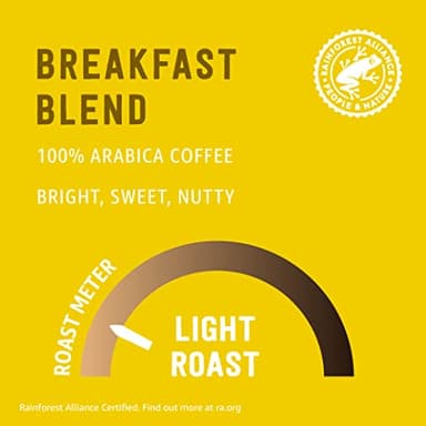 Amazon Brand - Happy Belly Breakfast Blend Compostable Coffee Pods, Light Roast, Compatible with K-Cup Brewer, 96 Count - Image 3