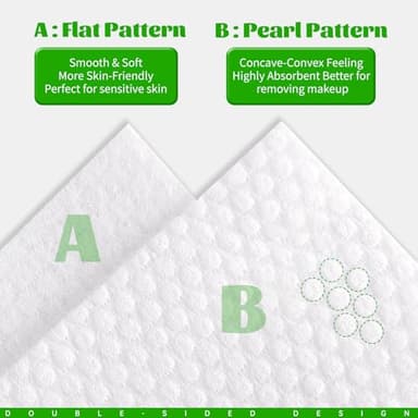 Disposable Face Towels 100 Count, Biodegradable Facial Towels for Sensitive Skin, Ultra Soft & Thick Face Cloth, Lint- free Dry Wipes for Makeup Remover, Skincare and Cleansing - Image 6