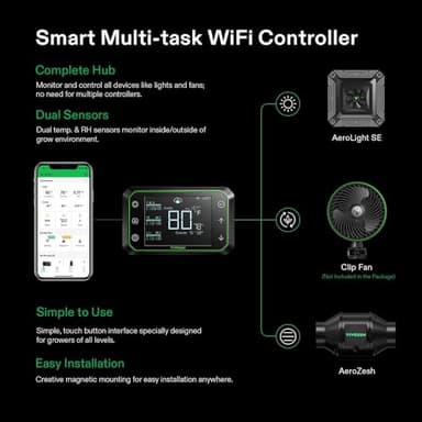VIVOSUN GIY Smart Grow Tent System 2x2, WiFi-Integrated Grow Tent Kit, with Automate Ventilation and Circulation, Schedule Full Spectrum 100W LED Grow Light, and GrowHub E42A Controller - Image 4