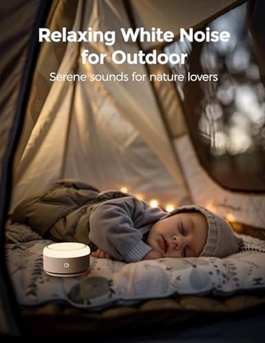Momcozy Sound Machine for Baby-20 Soothing Sounds & Touch Warm Light Portable White Noise for Kids & Adults for Sleeping Timer and Memory | Ideal Travel Companion & Nursery Must-Have - Image 9