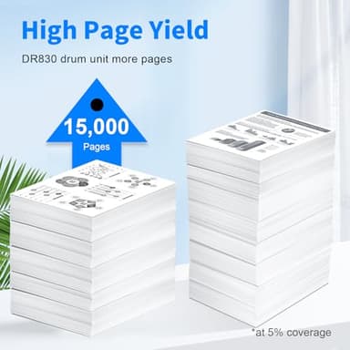 myCartridge Compatible DR830 Drum Unit Replacement for Brother DR830 DR-830 Drum forHL-L2460DW DCP-L2640DW HL-L2405W MFC-L2820DW HL-L2400D HL-L2480DW MFC-L2820DWXL Printer( Black 1 Pack,No Toner) - Image 4
