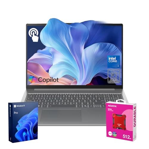 Lenovo 2025 IdeaPad Slim Business AI-Powered Laptop, 16" WUXGA Touchscreen, Intel Core 7 240H, 64GB DDR5 RAM, 2TB SSD, Copilot, Webcam, Backlit, Wi-Fi 6, W11P, Bundle with ADATA 512GB External SSD - Image 1