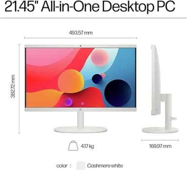 HP 2025 22" FHD All-in-One Desktop Computer, 13th Gen Intel Quad-Core Processor, 8GB DDR5 5200MHz RAM, 128GB UFS, HDMI, Type-C, Wi-Fi 6, HD Webcam, Windows 11 Pro - Image 6