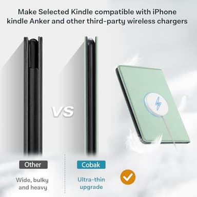 CoBak Stand Case for Kindle Paperwhite 12th Gen (7", 2024, SA568B SA569P) and Kindle Colorsoft Signature Edition – Not for 6.8" and 6" Models, Hand Strap, Auto Sleep Wake, Hard Shell, Snut Fit, Sage - Image 7