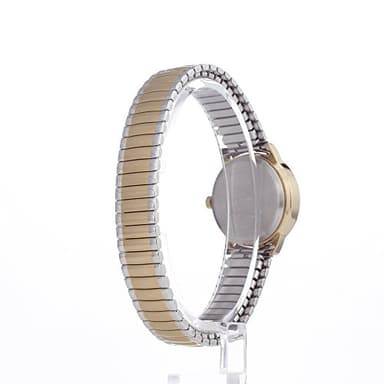 Timex Women's Easy Reader 25mm Watch – Two-Tone Case White Dial with Extra-Long Two-Tone Expansion Band - Image 5