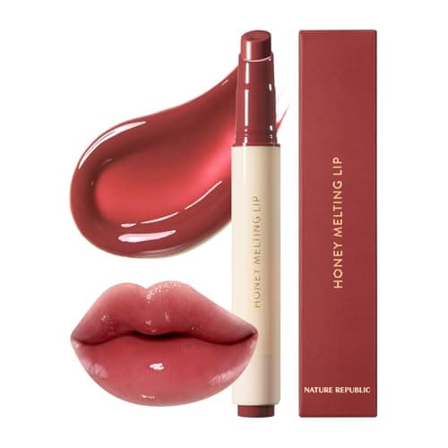 Nature Republic HONEY MELTING LIP (05 PLUM) SOFT LIP STICK, Hydrating Gloss, Moisturizing balms, Sheer tint, Shine & Glowy Finish, korean make up - Image 1
