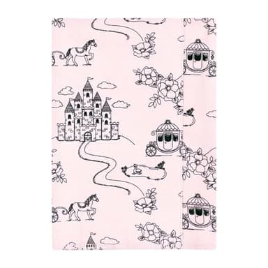Hudson Baby Unisex Baby Cotton Flannel Burp Cloths, Fairytale Princess, One Size - Image 3