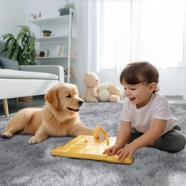 Sour Lemon 8x10 Area Rugs for Bedroom, Living Room Fluffy Rugs, Large Area Rug Shag Shaggy Carpet Soft Plush Furry Bedside Rug, Machine Washable Area Rugs for Kids Girls Boys Home Decor Anti Slip - Image 7