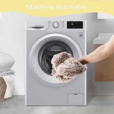 Bedfolks Calming Donut Dog Bed, 45 Inch Round Plush Bed for Extra Large Dogs, Anti-Anxiety, Washable with Non-Slip Bottom (Brown, Extra Large) - Image 7