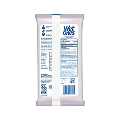 Wet Ones Antibacterial Hand Wipes, Lavender Wipes | Travel Wipes Case, Antibacterial Wipes, Moisturizing Wipes | 20 ct. Travel Size Wipes (10 pack) - Image 2