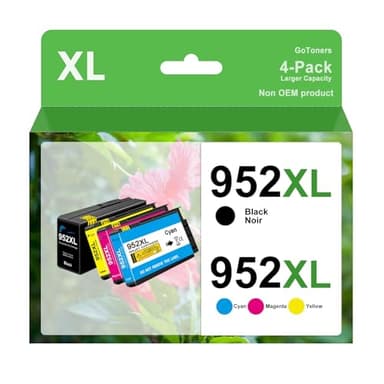 GoToners 952XL Latest Upgrade Compatible Ink Cartridges Combo Pack Replacement for HP 952 XL Use for Officejet Pro 8710 8720 7740 8210 8740 8715 7720 8725 8730 (4, XL) - Image 1