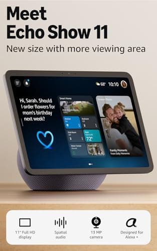 Amazon Echo Show 11 (newest model), Vibrant Full-HD 11" display with more viewing area and spatial audio, designed for Alexa+, Graphite - Image 7