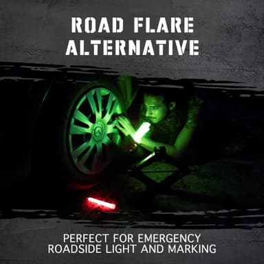 100 Ultra Bright Emergency Glow Sticks - Individually Wrapped Long Lasting Industrial Grade Glowsticks for Survival Gear, Camping Lights, Power Outages and Military Use (Green) - Image 7