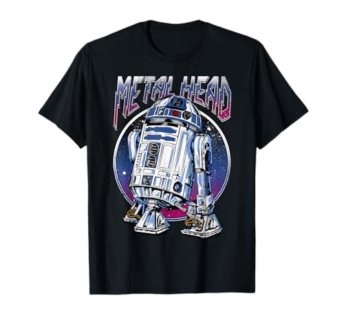 Star Wars R2D2 Metal Head Vintage Disney+ T-Shirt