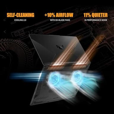 ASUS TUF A15 Gaming Laptop, AMD Ryzen 7 7435HS Processor, NVIDIA GeForce RTX 3050, 15.6 inch Full HD Display, 32GB DDR5 RAM, 1TB SSD, Backlit Keyboard, Windows 11 Home, Wi-Fi, Alpacatec Accessory - Image 4