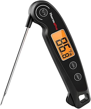 ThermoPro TP605 Instant Read Meat Thermometer Digital for Cooking, Waterproof Food Thermometer with Backlight & Calibration, Digital Probe Cooking Thermometer for Kitchen, Outdoor Grilling and BBQ - Image 3