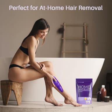 BLITZWAX Lavender Hard Wax Beads for Hair Removal - 1lb Coarse Hair Formula - Painless Wax for Sensitive Skin, Face, Full Body, Bikini - At-Home Waxing Beads for Women Men - Image 9