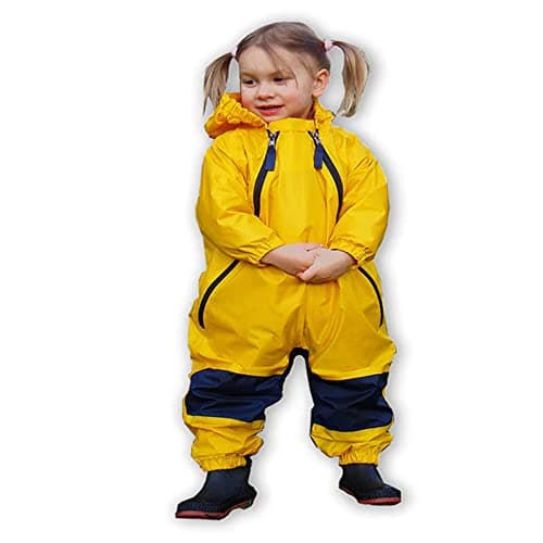 Tuffo Unisex Baby Muddy Buddy Coverall, Yellow, 2T - Image 1