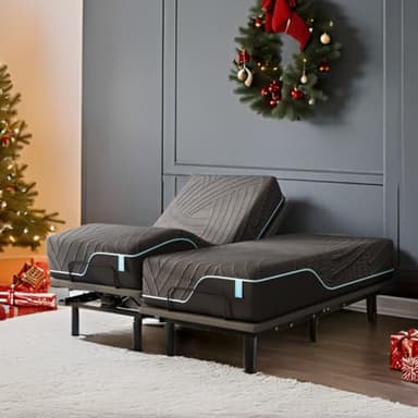 Dyonery Split King Adjustable Bed Frame with 14 inch Cooling Copper Memory Foam Mattress, Wireless Remote & Head and Foot Incline, CertiPUR-US Certified & Fiberglass Free, Zero Gravity, 80" × 76" - Image 8