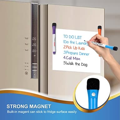 Comix Dry Erase Markers, Fine Tip Whiteboard Magnetic Markers with Eraser Cap, 36 Bulk 12 Colors Low Odor Markers for Kids Teachers - Image 4