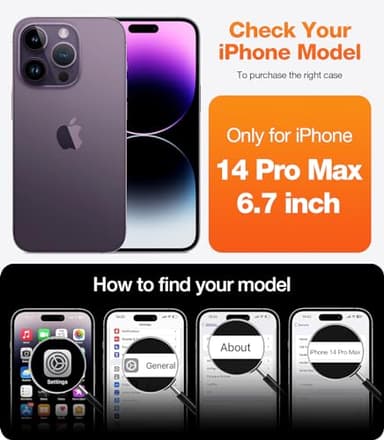 TORRAS for iPhone 14 Pro Max Case Translucent Black | Strong Magnetic & Seamless Stand, Fit for MagSafe, Military-Grade Drop Protection, Sturdy Adjustable Built-in Kickstand, Slim Matte Finish - Image 7