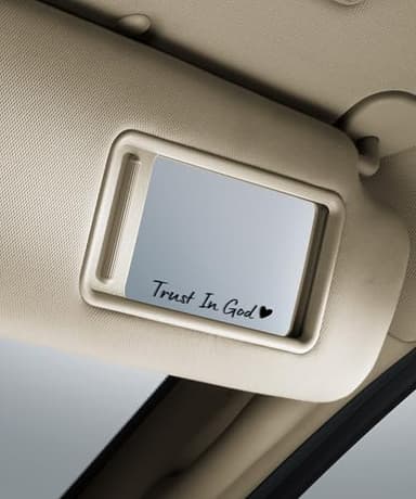 SCUARI 4PCS Car Stickers,Cars Decals,Car Accessories Trust in God Rearview Mirror Sticker,Auto Stickers and Decals,Auto Decals for Women,Trust in God Mirror Decoration,Fits Most Vehicles (Black) - Image 5