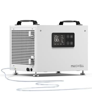 Moiswell 70 Pints Commercial Dehumidifier with Pump Portable Crawl Space Dehumidifier for Basement Energy Star Efficient Certified Compact Dehumidifiers for Home, Auto Defrost, Timer - Image 1