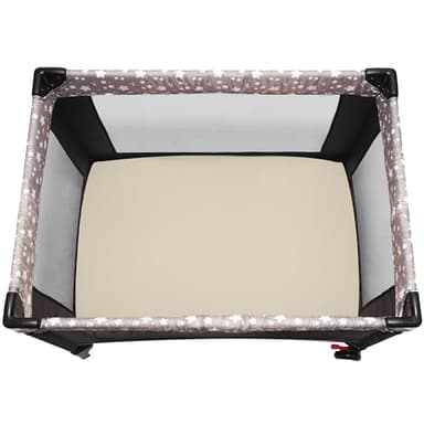 GUNTAIL Pack and Play Sheets Fitted, 2 Pack Pack n Play Sheets for Graco Pack n Play Mattress, Unisex Playard Sheets for Boys Girls (Brown & Green, 38 X 26 Inch) - Image 6