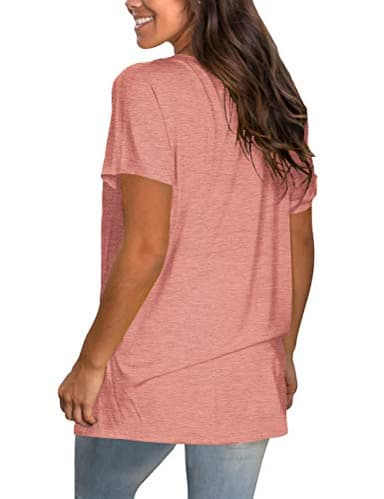 Saloogoe Plus Size Tops for Women Short Sleeve Tshirts Shirts Fasion 2025 Basic Tees Plain T Shirts Casual 2XL - Image 4