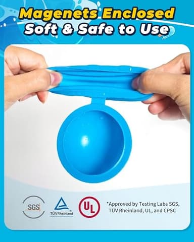 SOPPYCID 12PCS Reusable Water Balloons - Quick Fill Water Balls Toys For Toddler Age 4-8 - Refillable Magnetic Self-Sealing Water Splash Bomb For Summer Party Pool Outdoor Beach Toys for kids Age 8-12 - Image 5