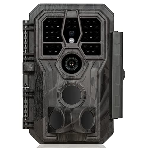 GardePro E5S Trail Camera, 64MP 1296p, HD Game Cameras with 100ft Night Vision, Ultra Fast 0.1s Motion Activated, Waterproof, Camo - Image 1